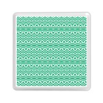 Pattern Green Memory Card Reader (Square) Front