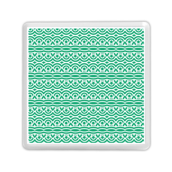 Pattern Green Memory Card Reader (Square)