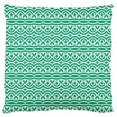 Pattern Green Large Cushion Case (two Sides) by Mariart