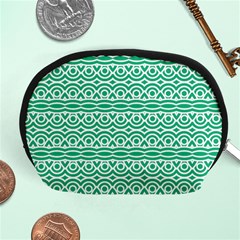 Pattern Green Accessory Pouch (medium) by Mariart