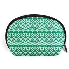 Pattern Green Accessory Pouch (large) by Mariart