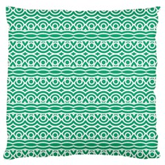 Pattern Green Large Flano Cushion Case (two Sides) by Mariart