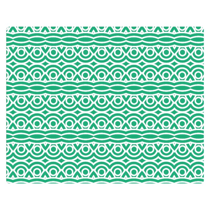 Pattern Green Double Sided Flano Blanket (Medium) 