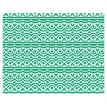 Pattern Green Double Sided Flano Blanket (Medium)  60 x50  Blanket Back