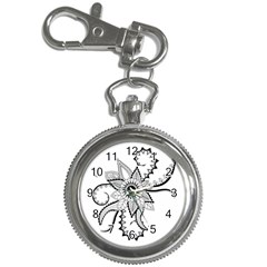 Elegant Decorative Abstract Flower Key Chain Watches by FantasyWorld7