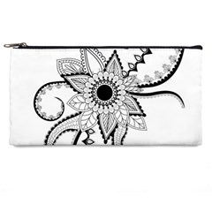 Elegant Decorative Abstract Flower Pencil Cases by FantasyWorld7