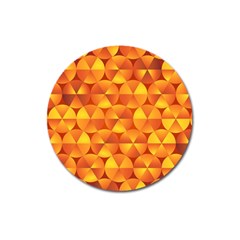 Background Triangle Circle Abstract Magnet 3  (round) by HermanTelo