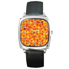 Background Triangle Circle Abstract Square Metal Watch