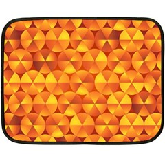 Background Triangle Circle Abstract Double Sided Fleece Blanket (mini) 