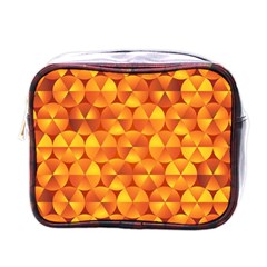 Background Triangle Circle Abstract Mini Toiletries Bag (one Side) by HermanTelo