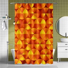 Background Triangle Circle Abstract Shower Curtain 48  X 72  (small) 