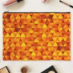 Background Triangle Circle Abstract Cosmetic Bag (xxxl) by HermanTelo