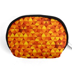 Background Triangle Circle Abstract Accessory Pouch (medium)