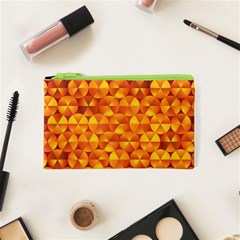 Background Triangle Circle Abstract Cosmetic Bag (xs) by HermanTelo