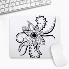 Elegant Decorative Abstract Flower Large Mousepads by FantasyWorld7