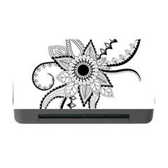 Elegant Decorative Abstract Flower Memory Card Reader With Cf by FantasyWorld7