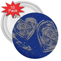 Heart Love Valentines Day 3  Buttons (10 Pack)  by HermanTelo