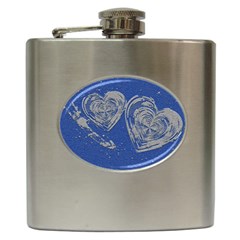 Heart Love Valentines Day Hip Flask (6 Oz) by HermanTelo