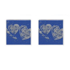 Heart Love Valentines Day Cufflinks (square)