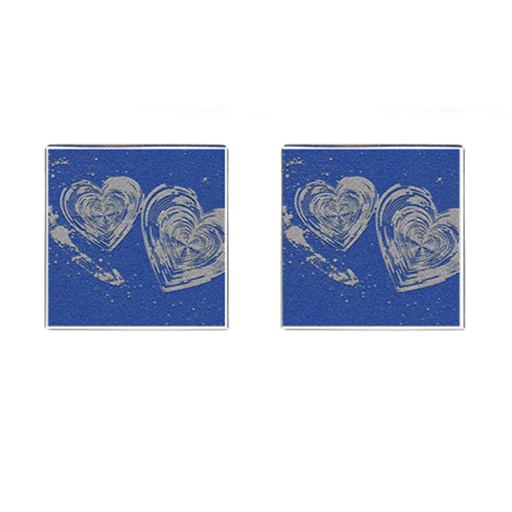 Heart Love Valentines Day Cufflinks (Square)