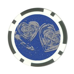 Heart Love Valentines Day Poker Chip Card Guard