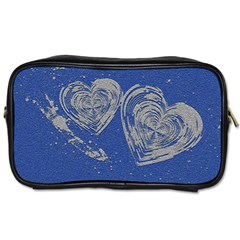 Heart Love Valentines Day Toiletries Bag (one Side) by HermanTelo