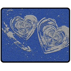 Heart Love Valentines Day Fleece Blanket (medium) 