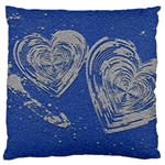 Heart Love Valentines Day Large Flano Cushion Case (Two Sides) Front