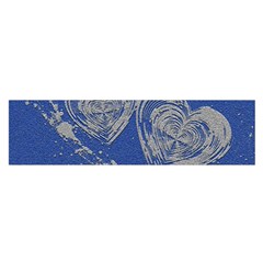 Heart Love Valentines Day Satin Scarf (oblong)