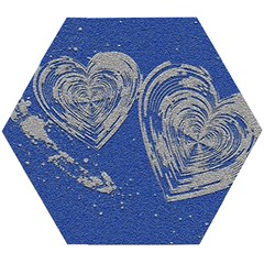 Heart Love Valentines Day Wooden Puzzle Hexagon by HermanTelo