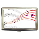 Music Notes Clef Sound Cigarette Money Case Front