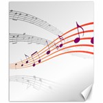 Music Notes Clef Sound Canvas 20  x 24  19.57 x23.15  Canvas - 1