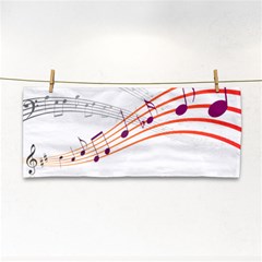 Music Notes Clef Sound Hand Towel