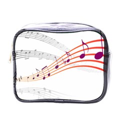 Music Notes Clef Sound Mini Toiletries Bag (one Side)