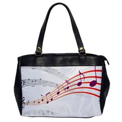 Music Notes Clef Sound Oversize Office Handbag