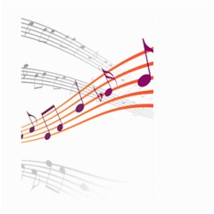 Music Notes Clef Sound Large Garden Flag (two Sides) by HermanTelo