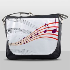 Music Notes Clef Sound Messenger Bag