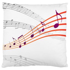 Music Notes Clef Sound Large Cushion Case (two Sides)