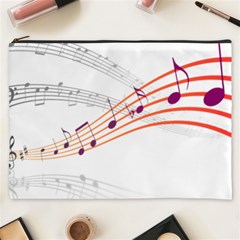 Music Notes Clef Sound Cosmetic Bag (xxxl) by HermanTelo