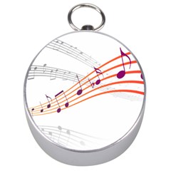 Music Notes Clef Sound Silver Compasses by HermanTelo