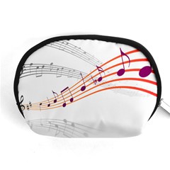 Music Notes Clef Sound Accessory Pouch (medium)