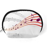 Music Notes Clef Sound Accessory Pouch (Medium) Back