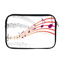 Music Notes Clef Sound Apple Macbook Pro 17  Zipper Case by HermanTelo