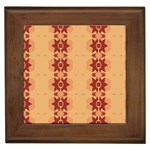 Brown Flower Framed Tile Front