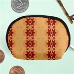 Brown Flower Accessory Pouch (Medium) Front