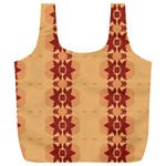 Brown Flower Full Print Recycle Bag (XXXL) Front