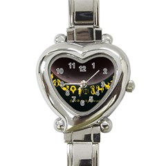 Look To The Stars Heart Italian Charm Watch by Alchemy2