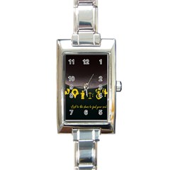 Look To The Stars Rectangle Italian Charm Watch by Alchemy2