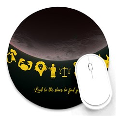 Look To The Stars Round Mousepads by Alchemy2