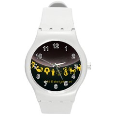 Look To The Stars Round Plastic Sport Watch (m) by Alchemy2